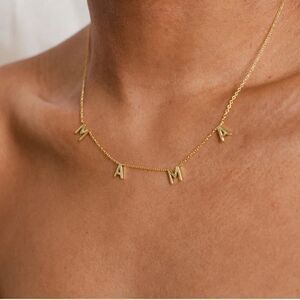 18K Gold Plated MAMA Necklace